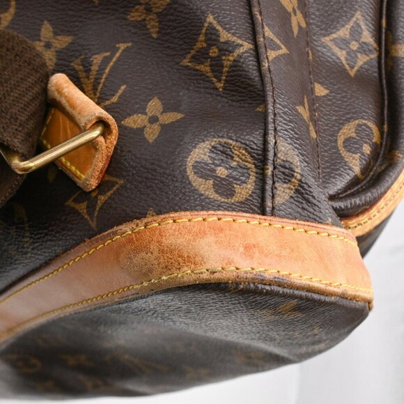LOUIS VUITTON Brown Monogram Leather Backpack - Picture 8 of 16